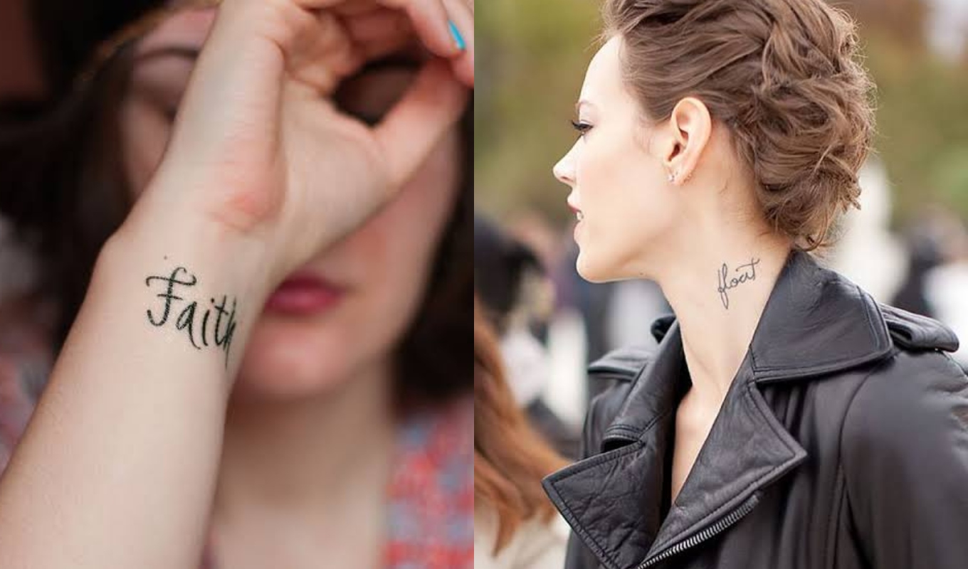 20 One Word Tattoo Ideas For People Who Choose Their Words Wisely  100  Tattoos
