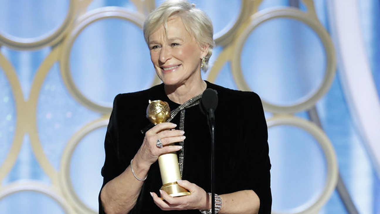 Glenn Close Receives Standing Ovation for Best Actress Win for 'The Wife'