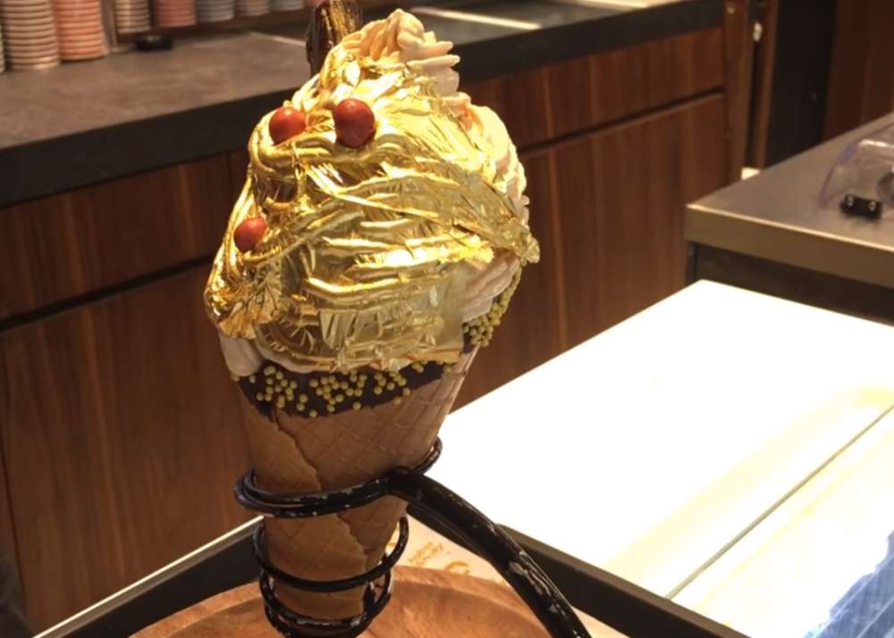 gold plated ice cream