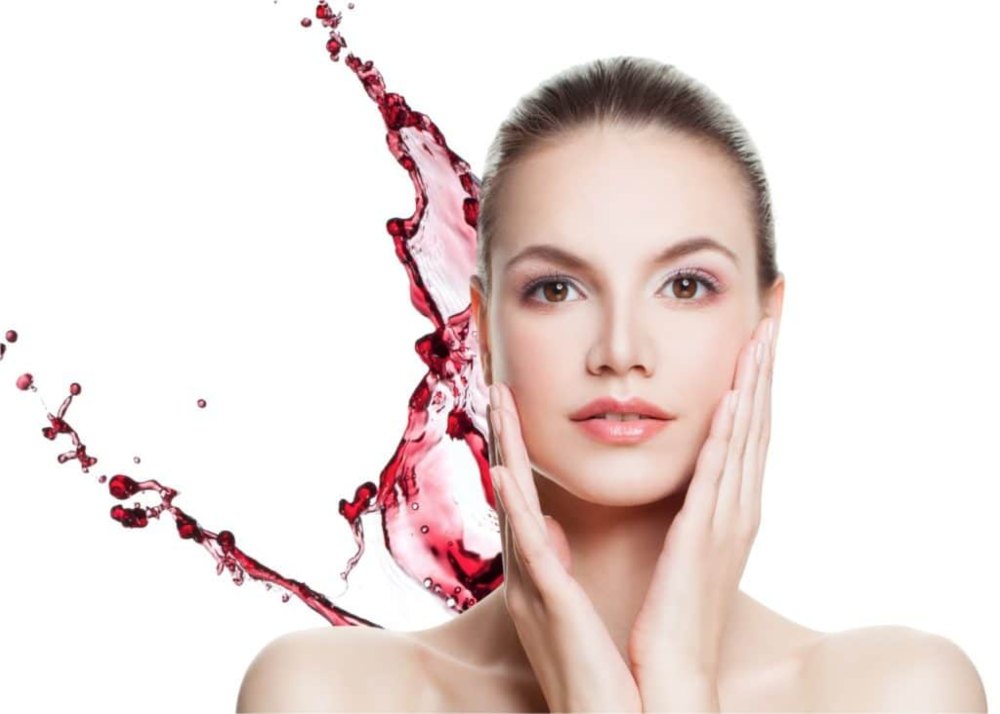 red wine facial