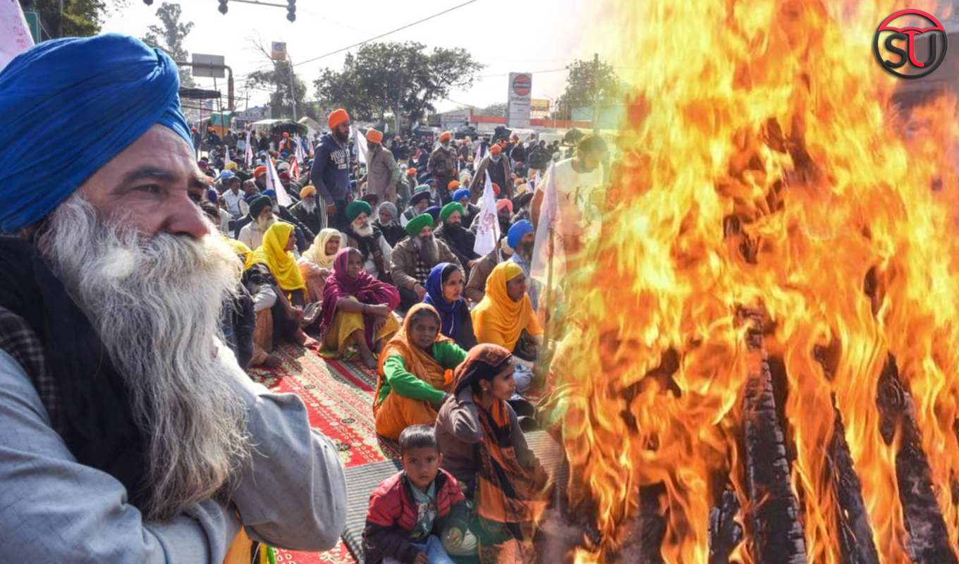 Lohri In Political Colors: Farmers Burnt The Laws, Said Will Not Celebrate This Year