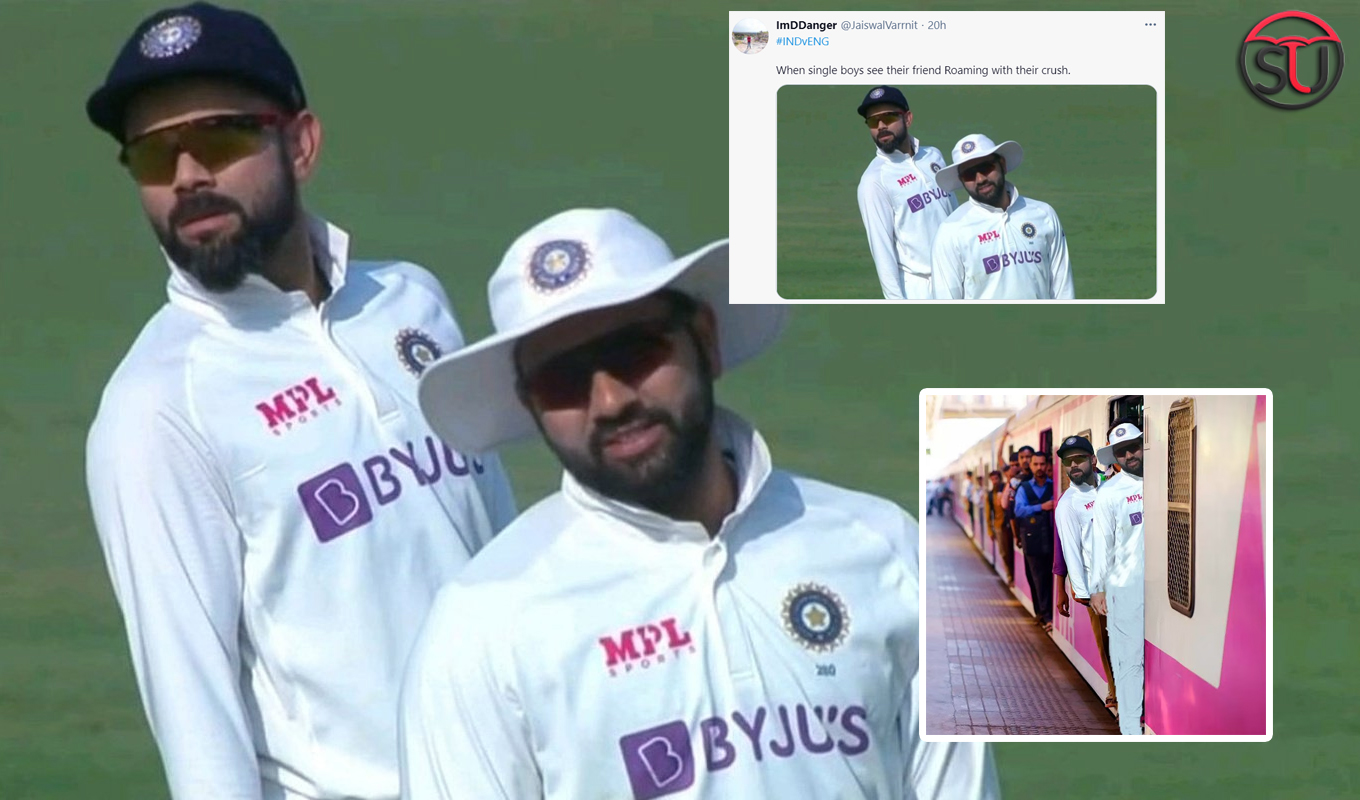 Virat & Rohit's Pic Invited Memes On The Day 1 Of Test Match