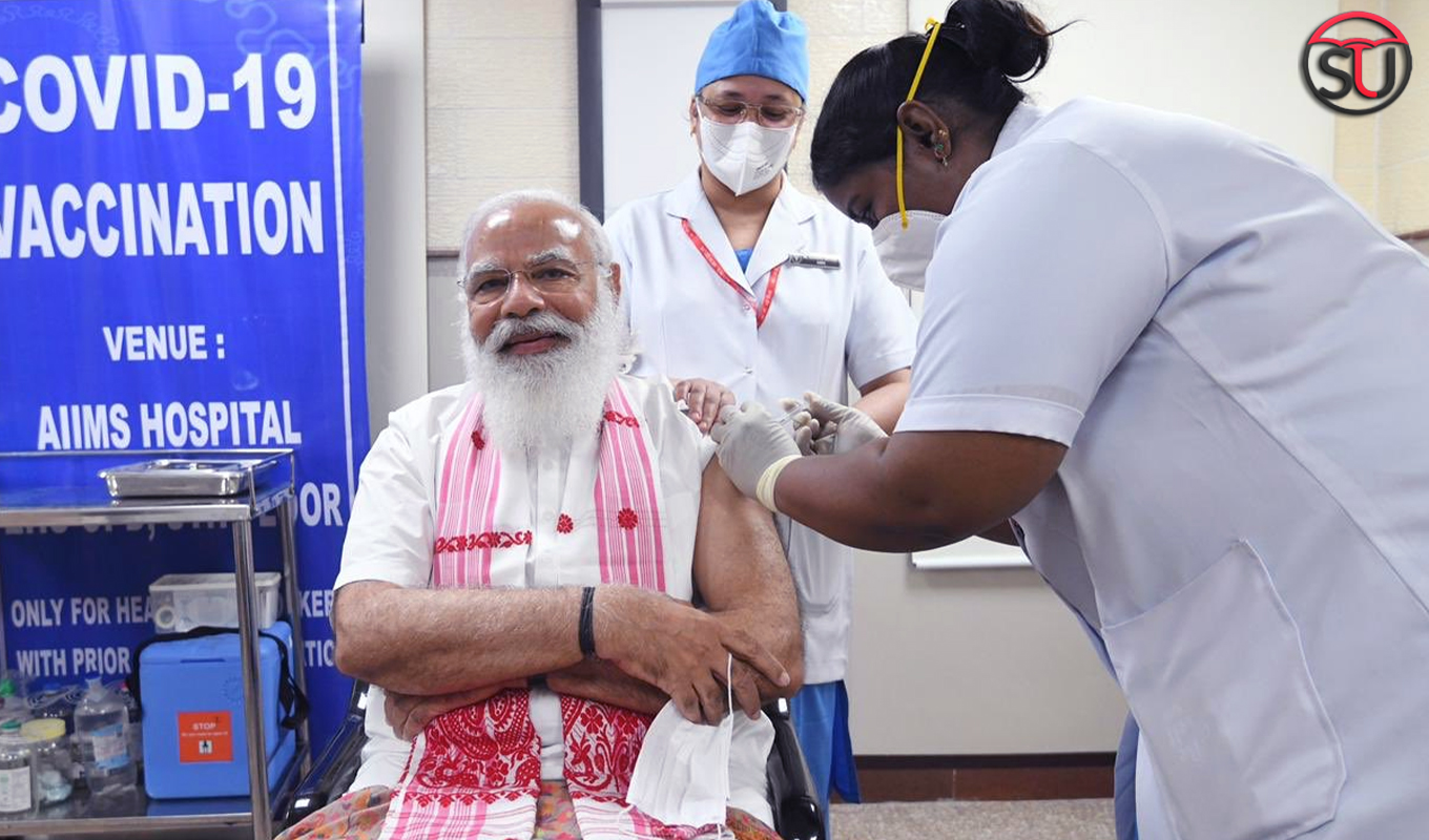 “Let Us Make India Covid Free” PM Modi Appealed After Getting Vaccine At AIIMS