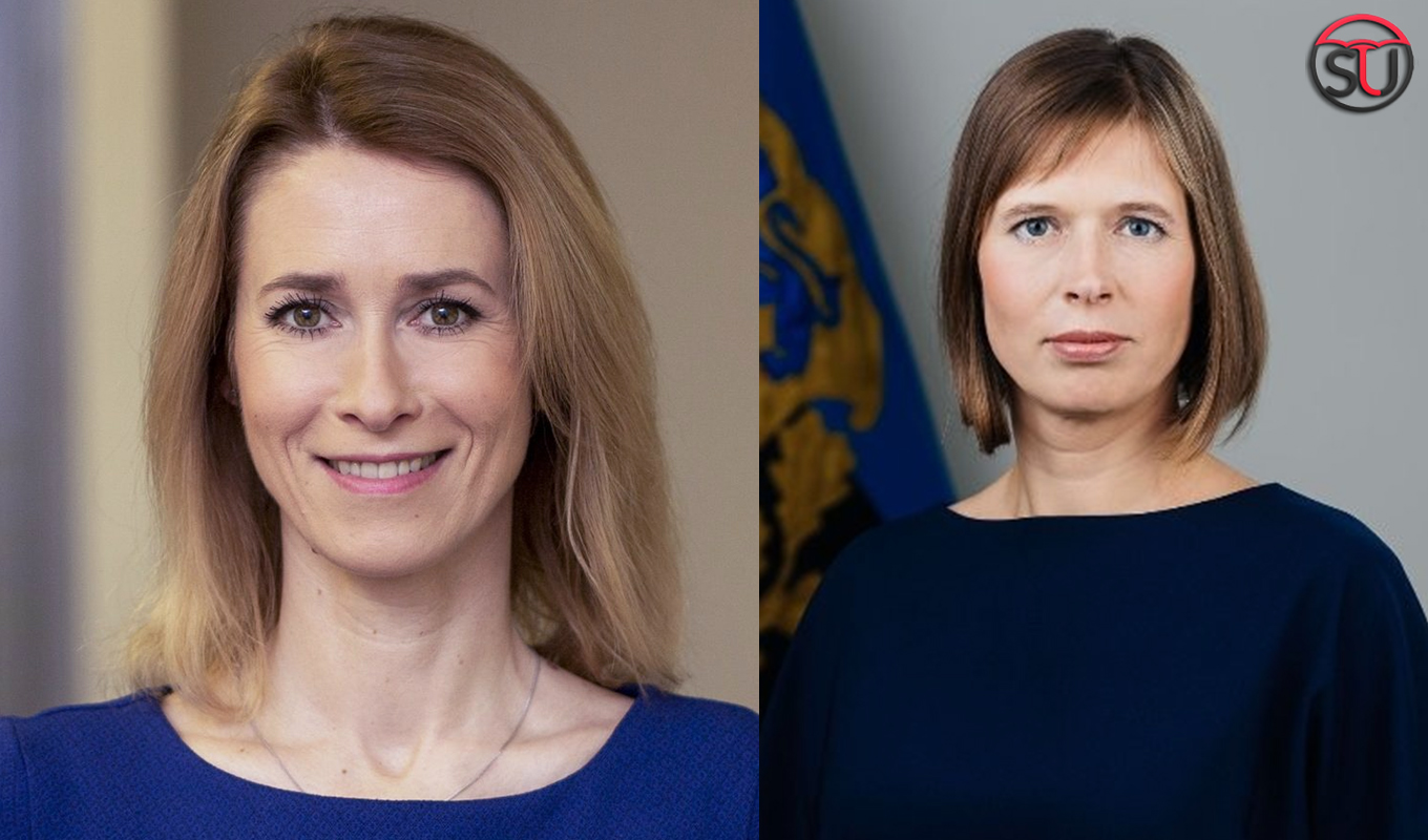 Estonia with both Female President and Prime Minister