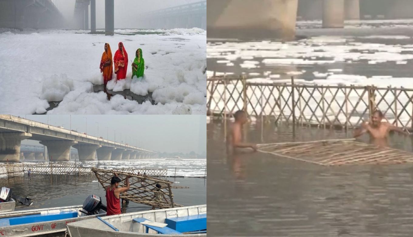 Watch: #ScientistKejriwal Trends After Delhi Govt Cleans Yamuna With Barricades, Sprinkling Water