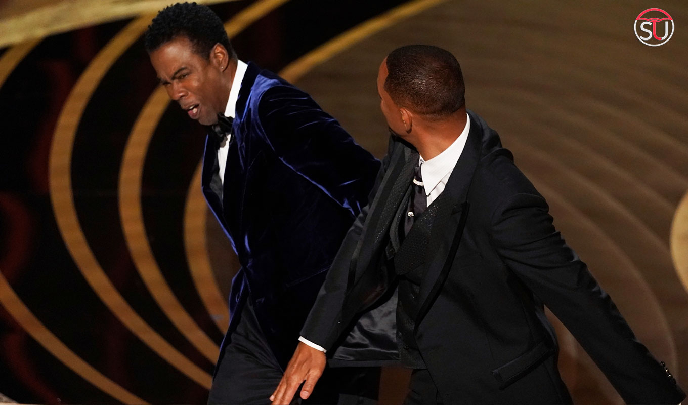 Will Smith Slaps Chris Rock Live on Oscars2022 For Making Fun of His Wife