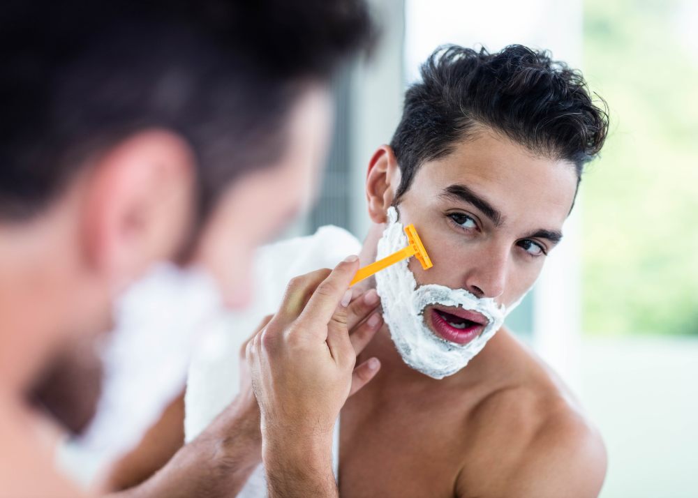 Men Shaving technique