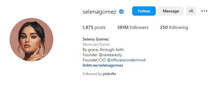 Selena Gomez followers