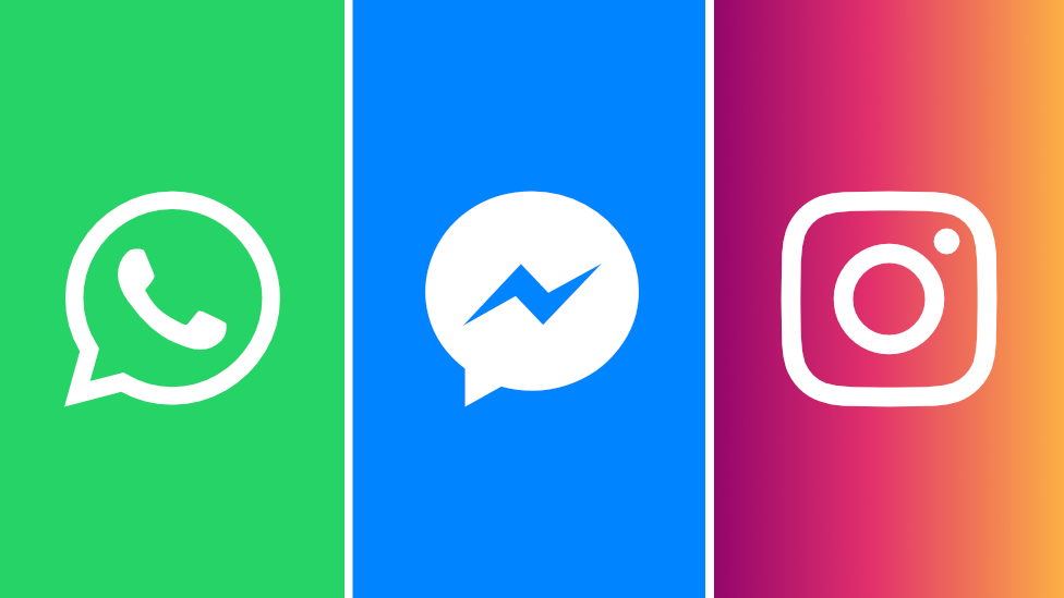 WhatsApp, Messenger and Instagram