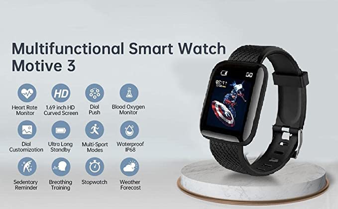 Generic Smart Watch D116 for Xiaomi Mi Note 9 Smart Watch Smartwatch