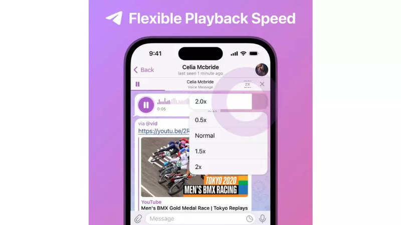 Telegram Granular Play Speed feature