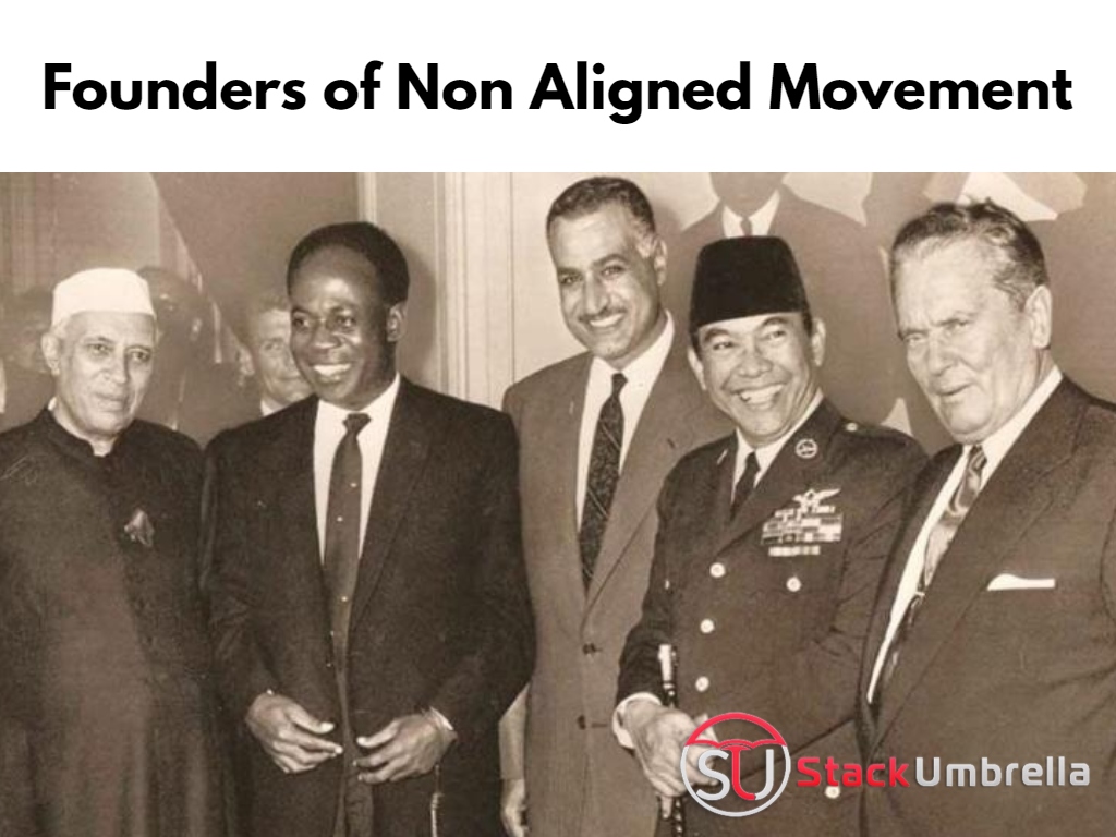 Cold War : Founders of Non Aligned Movement