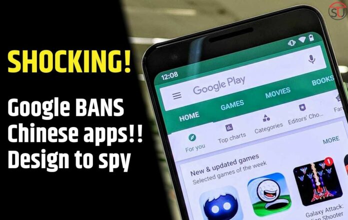 SHOCKING! Google BANS Chinese apps Designed to spy users