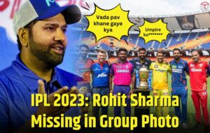 IPL 2023: Rohit Sharma Missing in Group Photo Users Comment "Vada pav khane gaye kya"