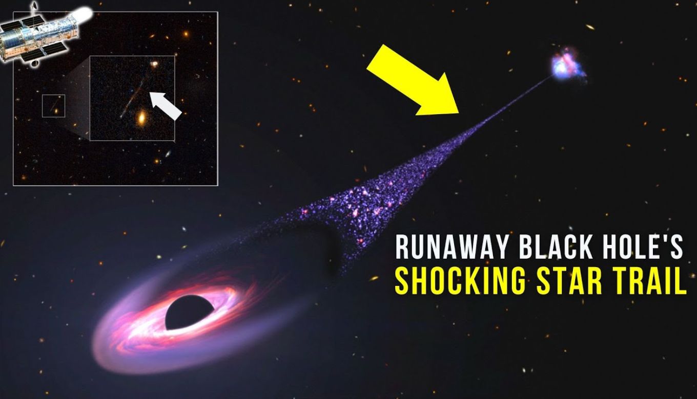 Hubble Telescope sees Runaway Blackhole