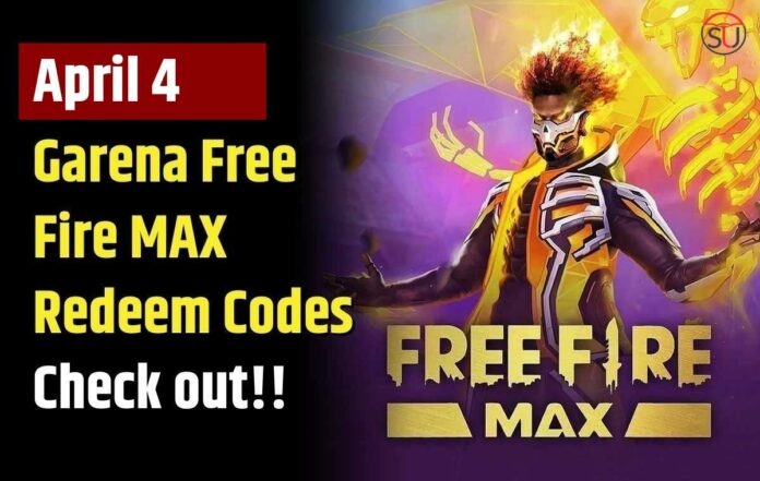 Garena Free Fire MAX Redeem Codes for April 4: Win Weapons crates, Costumes, Diamond