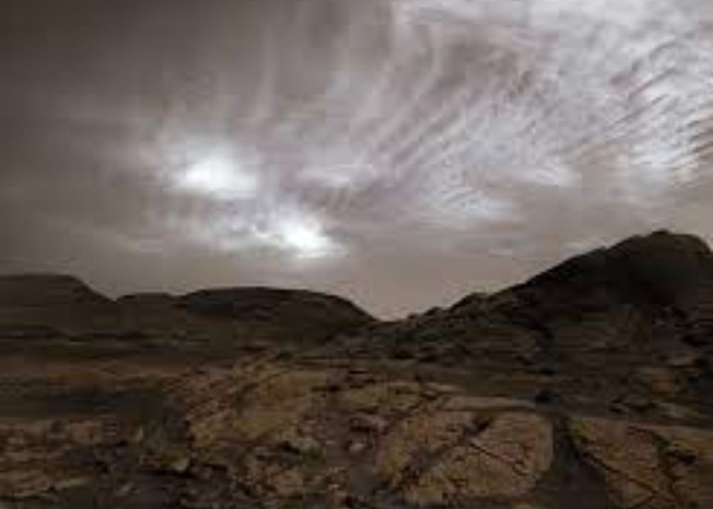 NASA Perseverance Rover click image of drifting clouds