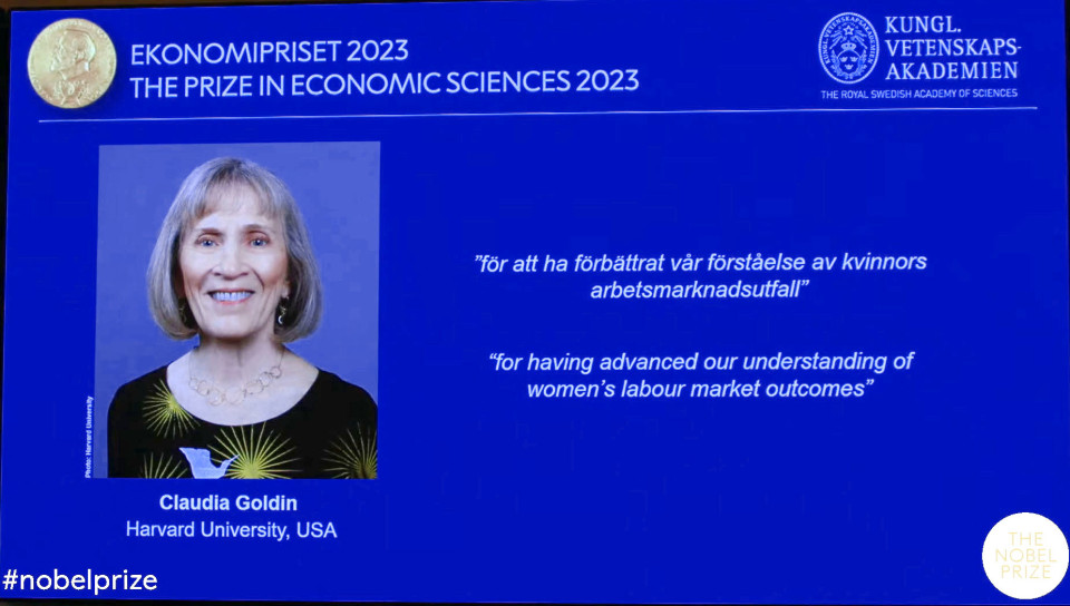Nobel Prize 2023: Claudia Goldin received the Nobel Prize for Economics