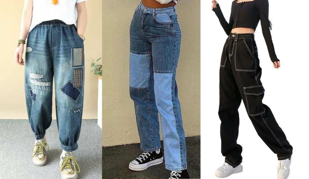 Patchwork jeans