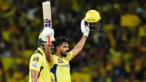 Ruturaj Gaikwad became the first captain of the Chennai Super Kings to score a century
