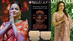 Kangana Ranaut shares Hema Malini's Bharatnatyam video
