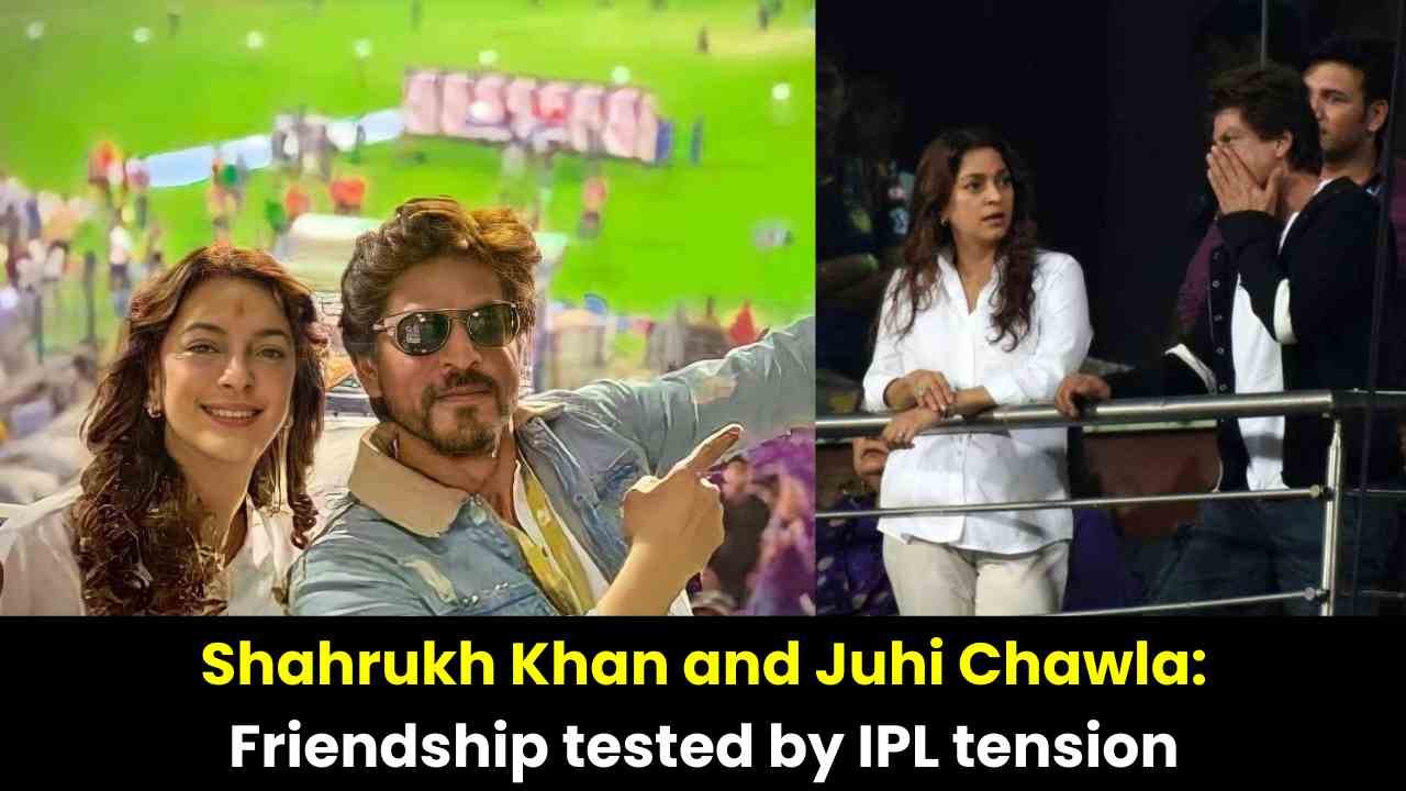 Shahrukh Khan and Juhi Chawla