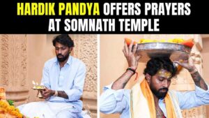 hardik pandya visits somnath temple